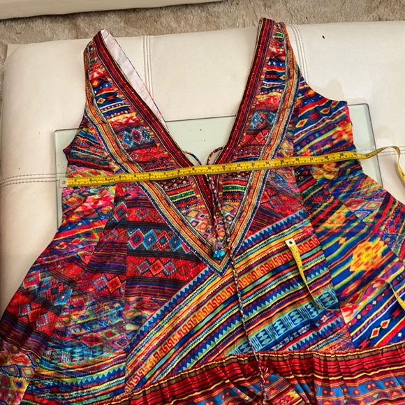 NWOT RUBY VAYA for BOSTON PROPER HIGH LOW SEXY MULTI COLOR DRESS - Picture 17 of 17